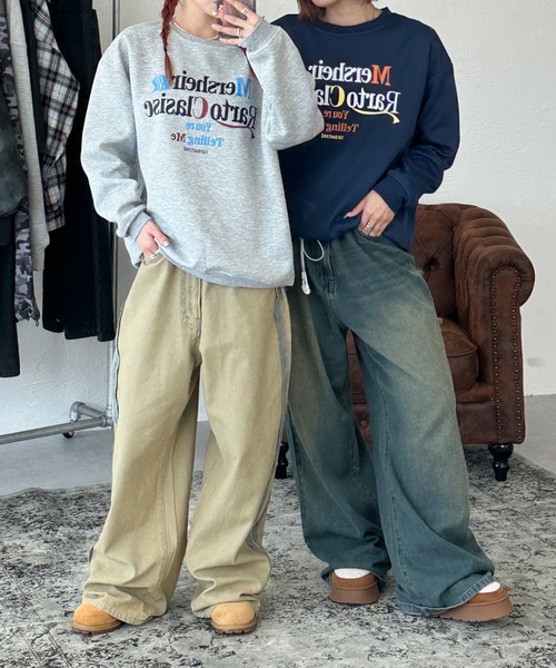 sedacle（セダクル）の「フロントプリントロゴスウェット（スウェット・メンズ・ネイビー/グレー・SMALL/MEDIUM/LARGE）」の10枚目の写真