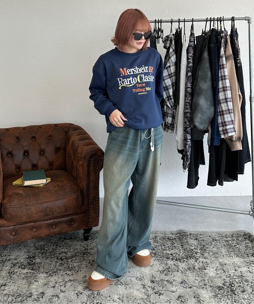 sedacle（セダクル）の「フロントプリントロゴスウェット（スウェット・メンズ・ネイビー/グレー・SMALL/MEDIUM/LARGE）」の15枚目の写真