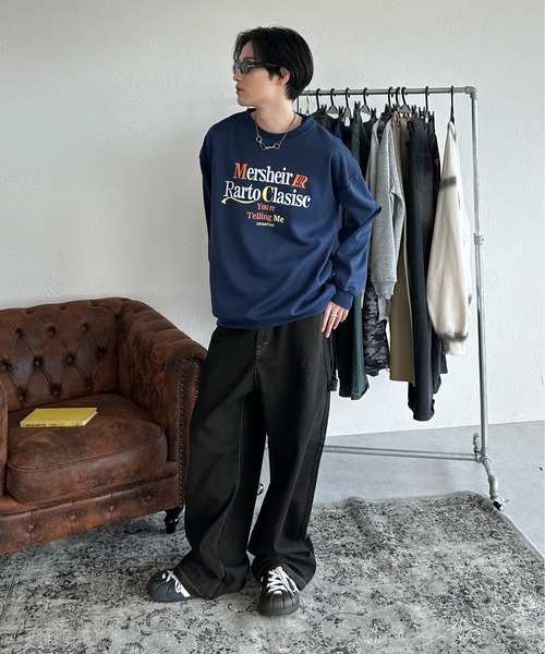 sedacle（セダクル）の「フロントプリントロゴスウェット（スウェット・メンズ・ネイビー/グレー・SMALL/MEDIUM/LARGE）」の17枚目の写真