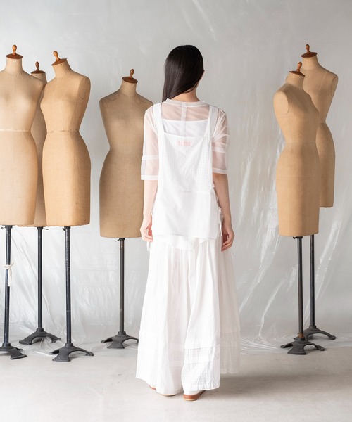 mintdesigns（ミントデザインズ）の「SAMPLER CAMISOLE / サンプラーキャミソール（キャミソール・レディース・ホワイト・2）」の4枚目の写真