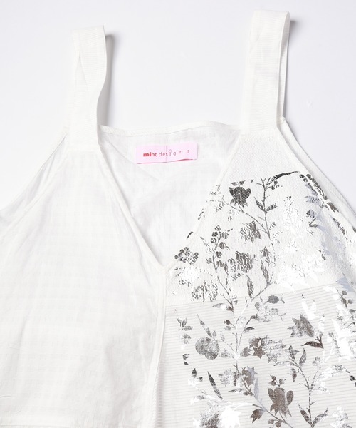 mintdesigns（ミントデザインズ）の「SAMPLER CAMISOLE / サンプラーキャミソール（キャミソール・レディース・ホワイト・2）」の7枚目の写真