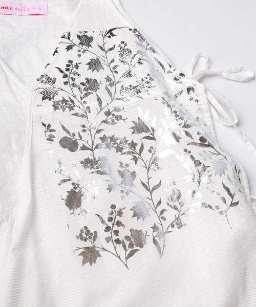 mintdesigns（ミントデザインズ）の「SAMPLER CAMISOLE / サンプラーキャミソール（キャミソール・レディース・ホワイト・2）」の10枚目の写真