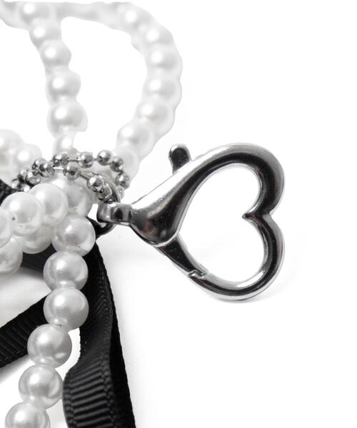 WEGO（ウィゴー）の「WEGO/ダブルリボンハートキーホルダー（キーホルダー・レディース・サックスブルー/ブラック/ピンク/ホワイト・FREE）」の10枚目の写真