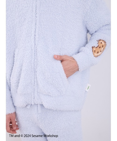gelato pique(ジェラートピケ)の「【SESAME STREET】【HOMME】クッキーモンスター パーカ&ハーフパンツセット(ルームウェア/パジャマ・メンズ・ブルー・MEDIUM/LARGE)」の17枚目の写真