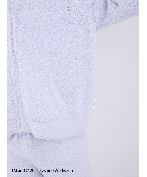 gelato pique(ジェラートピケ)の「【SESAME STREET】【HOMME】クッキーモンスター パーカ&ハーフパンツセット(ルームウェア/パジャマ・メンズ・ブルー・MEDIUM/LARGE)」の18枚目の写真