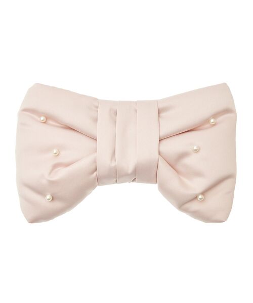 Maison de FLEUR（メゾンドフルール）の「ピンクリボンリボン型ショルダーバッグ（ショルダーバッグ・レディース・ピンクベージュ・FREE）」の4枚目の写真