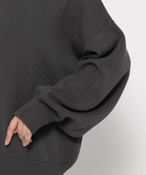 LEPSIM(レプシィム)の「12ゲージニットフーディー 133271(ニット/セーター・レディース・チャコールグレー/アイボリー・FREE)」の22枚目の写真