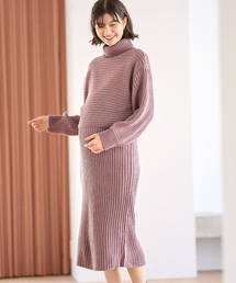 Rosemadame（ローズマダム）の「リブ切替ニットワンピース（マタニティ/授乳服）授乳楽々 妊婦服 産前・産後対応（マタニティウェア/グッズ・レディース）」