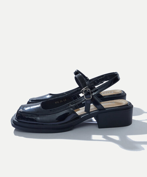 WHO'S WHO gallery（フーズフーギャラリー）の「【HiNT/ヒント】スクエアストラップミュール（サンダル・レディース・シルバー/ブラック/ホワイト・39/38/37）」の14枚目の写真