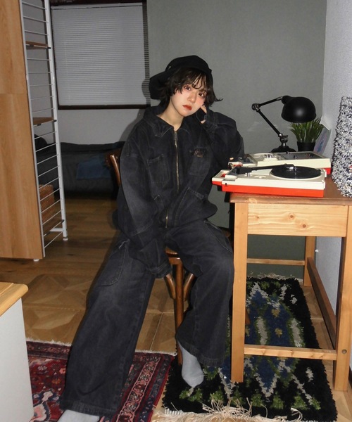 WudgeBoy（ワッジボーイ）の「denim　jacket（デニムジャケット・レディース・インディゴブルー/ブラック・MEDIUM/LARGE）」の5枚目の写真