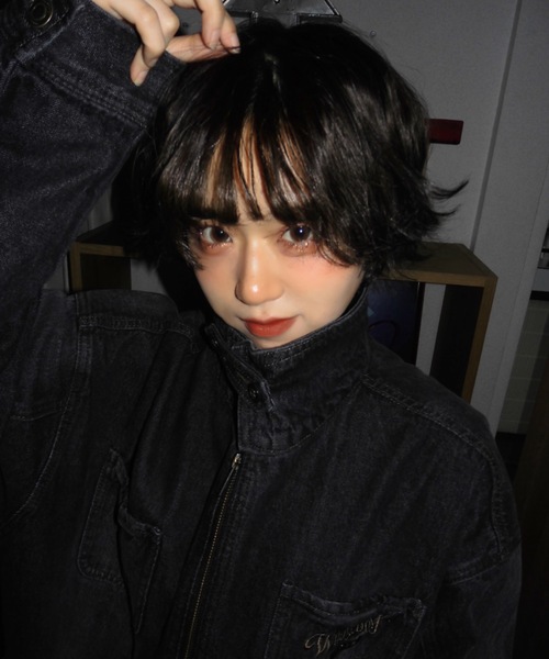 WudgeBoy（ワッジボーイ）の「denim　jacket（デニムジャケット・レディース・インディゴブルー/ブラック・MEDIUM/LARGE）」の7枚目の写真