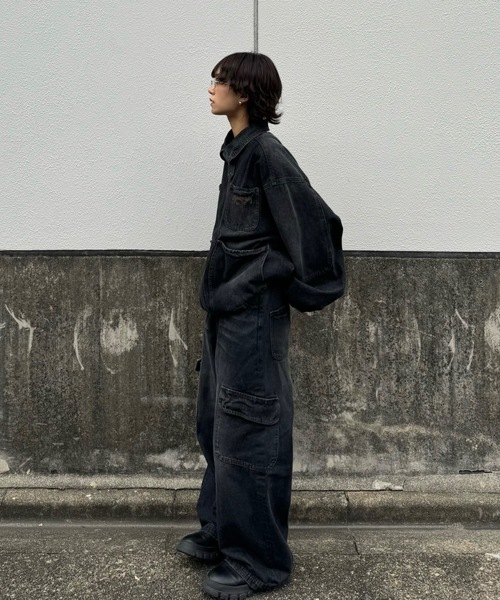 WudgeBoy（ワッジボーイ）の「denim　jacket（デニムジャケット・レディース・インディゴブルー/ブラック・MEDIUM/LARGE）」の18枚目の写真