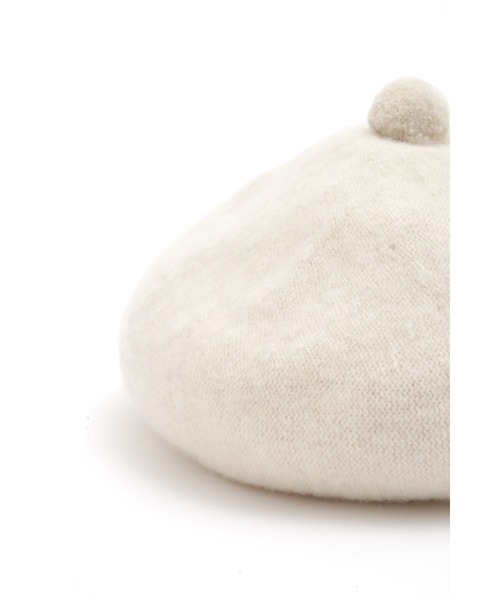 MARGARET HOWELL（マーガレットハウエル）の「MERINO CASHMERE BERET（ハンチング/ベレー帽・レディース・ホワイト系その他3・FREE）」の6枚目の写真
