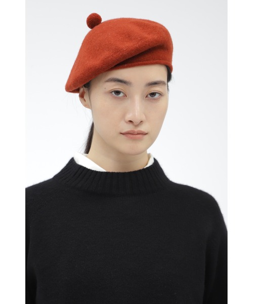 MARGARET HOWELL（マーガレットハウエル）の「MERINO CASHMERE BERET（ハンチング/ベレー帽・レディース・ホワイト系その他3・FREE）」の9枚目の写真