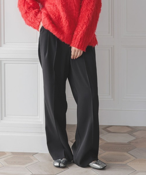 DONOBAN（ドノバン）の「ダブルタックカラーパンツ（その他パンツ・レディース・ブラック/アイボリー/グレー/ベージュ/ブラウン・S/M/L）」の19枚目の写真