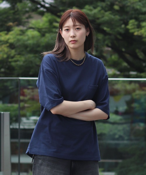 B:MING by BEAMS(ビーミングバイビームス)の「ヘビーウエイト ドロップショルダー Tシャツ 9.0oz(Tシャツ/カットソー・メンズ・ベージュ/ネイビー/オフホワイト/ブラック/ブラウン系その他5・S/M/L/XL)」の5枚目の写真