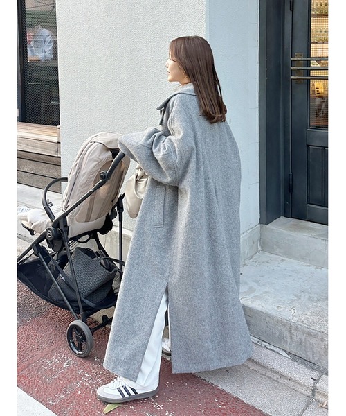 レディース ロングウールトレンチコート ZBFAC38 - AIGLE