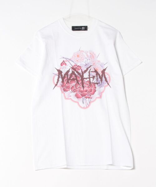 SAMURAI CORE(サムライコア)の「【SAMURAI CORE x MAYHEM】Graphic Design T(Tシャツ/カットソー・メンズ・ホワイト/ブラック・MEDIUM/LARGE)」の1枚目の写真