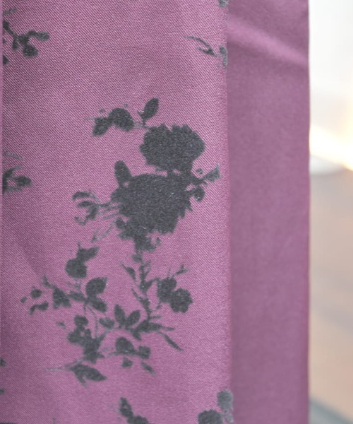 axes femme(アクシーズファム)の「フラワーフロッキー切替スカート(スカート・レディース・ブラック/ブルーグリーン/パープル・FREE)」の8枚目の写真