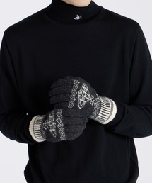 Vivienne Westwood ACCESSORIES（ヴィヴィアンウエストウッドアクセサリー）の「“BIG ORB” メンズ ニット手袋【249980 274M】（手袋・メンズ）」