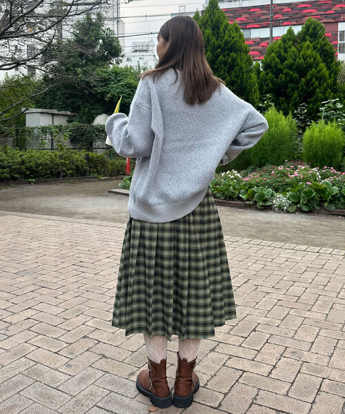 CIAOPANIC（チャオパニック）の「メッセージロゴニット（ニット/セーター・レディース・ネイビー/ブラウン/グレー/アイボリー・FREE）」の7枚目の写真