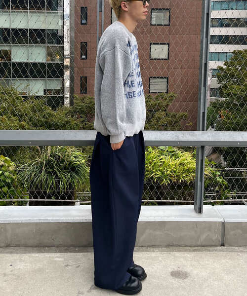 CIAOPANIC（チャオパニック）の「メッセージロゴニット（ニット/セーター・レディース・ネイビー/ブラウン/グレー/アイボリー・FREE）」の11枚目の写真