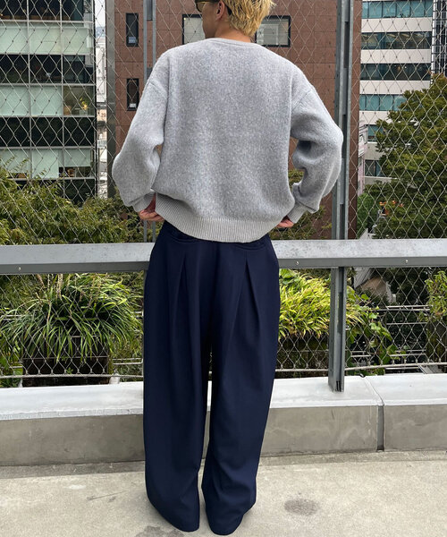 CIAOPANIC（チャオパニック）の「メッセージロゴニット（ニット/セーター・レディース・ネイビー/ブラウン/グレー/アイボリー・FREE）」の12枚目の写真