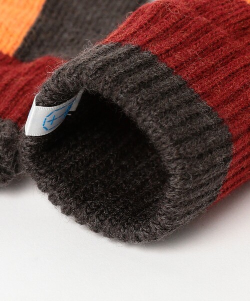 BEAMS JAPAN（ビームス　ジャパン）の「【別注】tet. / プレイカラー グローブ Men（手袋・レディース・オレンジ/ネイビー・ONE SIZE）」の6枚目の写真
