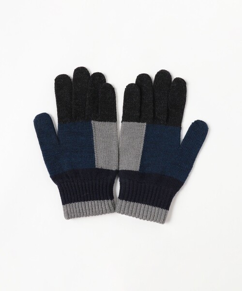 BEAMS JAPAN（ビームス　ジャパン）の「【別注】tet. / プレイカラー グローブ Men（手袋・レディース・オレンジ/ネイビー・ONE SIZE）」の7枚目の写真