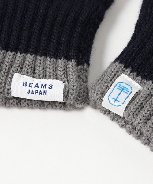 BEAMS JAPAN（ビームス　ジャパン）の「【別注】tet. / プレイカラー グローブ Men（手袋・レディース・オレンジ/ネイビー・ONE SIZE）」の8枚目の写真