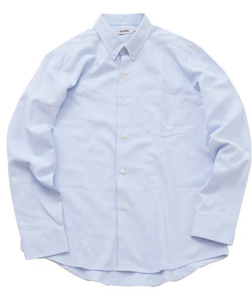 GLAZOS（グラソス）の「【大人向けサイズあり】オックス・ボタンダウンシャツ（シャツ/ブラウス・キッズ・ホワイト/サックスブルー・XS/L/M/S）」の2枚目の写真