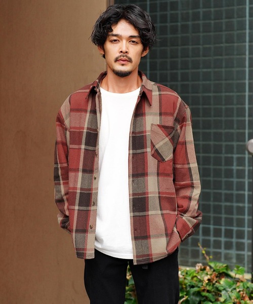 jiggys shop(ジギーズショップ)の「裏ボアネルチェックシャツ(シャツ/ブラウス・メンズ・ブラウン系その他/ブラック系その他/ブルー系その他/ブラック系その他2・X-LARGE/MEDIUM/LARGE)」の16枚目の写真