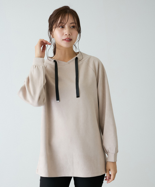 Jayro(ジャイロ)の「抜き衿フェイクスエードプルオーバー(その他トップス・レディース・ブラック/チャコールグレー/ブラウン系その他2/ベージュ・FREE)」の17枚目の写真