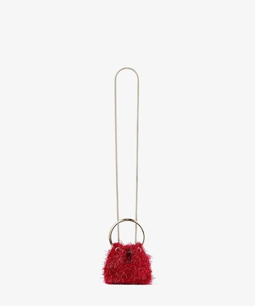 JIMMY CHOO（ジミーチュウ）の「MICRO BON BON（ショルダーバッグ・レディース・レッド/ブラック・ONE SIZE）」の10枚目の写真