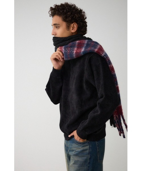 AZUL by moussy（アズールバイマウジー）の「ドッキングロングマフラー（マフラー・メンズ・レッド系その他/ブラック系その他・FREE）」の10枚目の写真