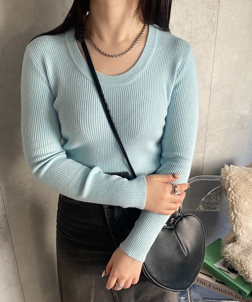 model:158cm　着用サイズ：F