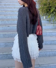 FOREVER 21 | 【2024FW】クロップドシャギーニットプルオーバー(ニット/セーター)