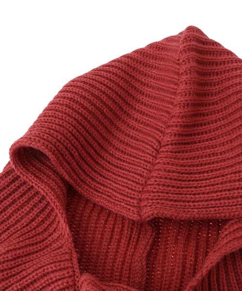 Green　Parks（グリーンパークス）の「・リブニットバラクラバ（ハット・レディース・チャコールグレー/ブラック/ピンク系その他2・FREE）」の16枚目の写真