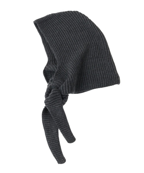 Green　Parks（グリーンパークス）の「・リブニットバラクラバ（ハット・レディース・チャコールグレー/ブラック/ピンク系その他2・FREE）」の9枚目の写真