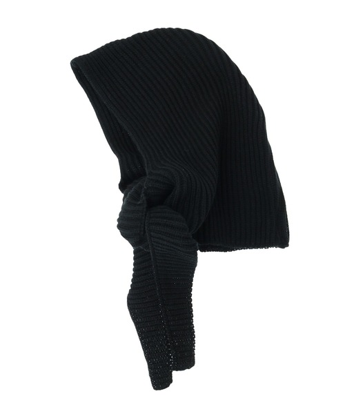 Green　Parks（グリーンパークス）の「・リブニットバラクラバ（ハット・レディース・チャコールグレー/ブラック/ピンク系その他2・FREE）」の10枚目の写真