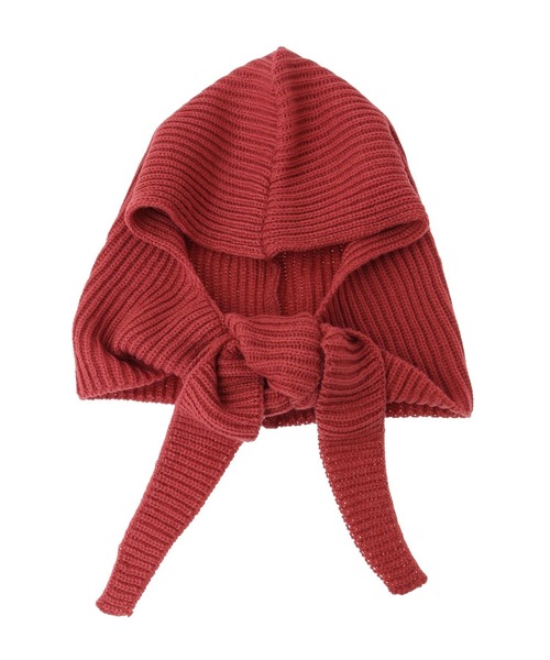 Green　Parks（グリーンパークス）の「・リブニットバラクラバ（ハット・レディース・チャコールグレー/ブラック/ピンク系その他2・FREE）」の6枚目の写真