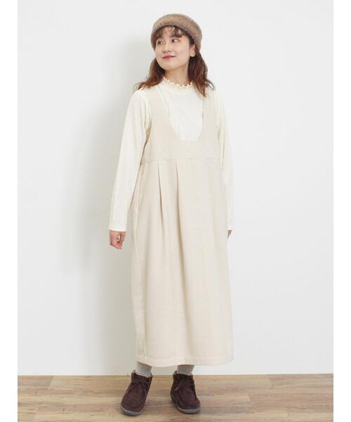 Samansa Mos2(サマンサ モスモス)の「ドットジャカードスタンド襟カットソー(Tシャツ/カットソー・レディース・ブラック/オフホワイト/キナリ・F)」の13枚目の写真