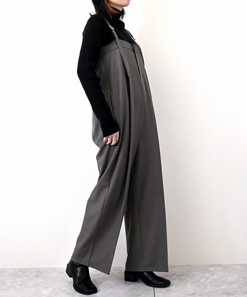 oba2626専用ページ セール】スーツ地ツイルベアサロペット（サロペット/オーバーオール