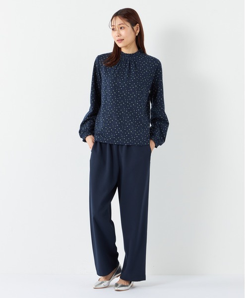 Petit Honfleur（プチオンフルール）の「フリル衿ドットプルオーバー（Tシャツ/カットソー・レディース・ネイビー/ブラック/アイボリー・M/L）」の22枚目の写真