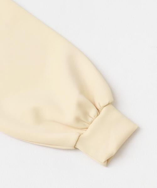 SENSE OF PLACE by URBAN RESEARCH（センスオブプレイスバイアーバンリサーチ）の「フリルペプラムジップカーディガン（カーディガン/ボレロ・レディース・モカ/チャコールグレー/ブラック/アイボリー・ONE）」の5枚目の写真