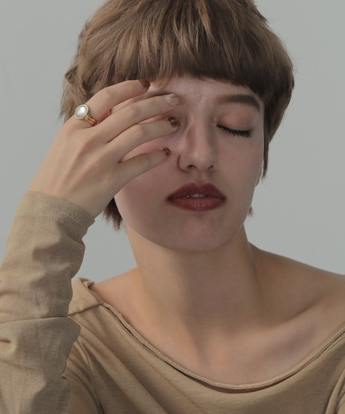 ORLEAN(オルレアン)の「【ORLEAN】ストーンリング(リング・レディース・ゴールド・13号)」の3枚目の写真