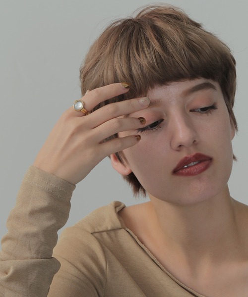 ORLEAN(オルレアン)の「【ORLEAN】ストーンリング(リング・レディース・ゴールド・13号)」の6枚目の写真