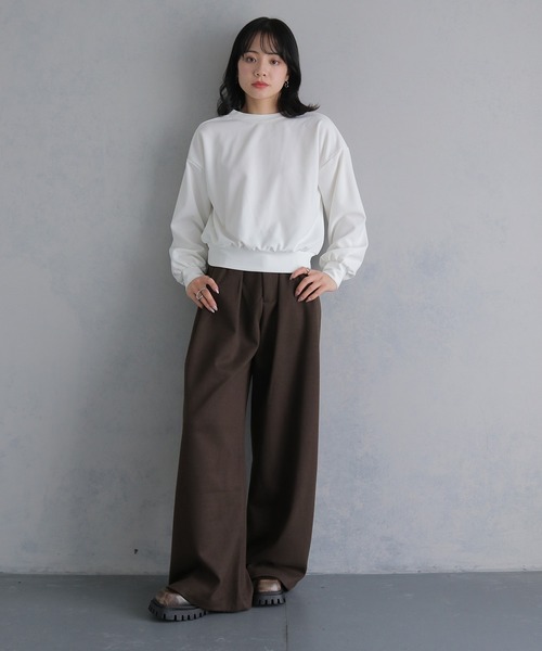 cheriella(シェリエラ)の「【cheriella】2WAYカットジョーゼットバックデザイントップス 2-WAY CUT GEORGETTE BACK DESIGN TOPS(Tシャツ/カットソー・レディース・ブラック/ライトグレー/ホワイト・M)」の12枚目の写真