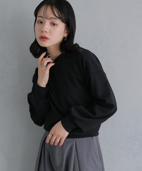 cheriella(シェリエラ)の「【cheriella】2WAYカットジョーゼットバックデザイントップス 2-WAY CUT GEORGETTE BACK DESIGN TOPS(Tシャツ/カットソー・レディース・ブラック/ライトグレー/ホワイト・M)」の19枚目の写真
