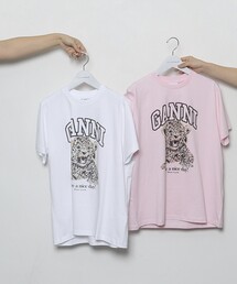 GANNI（ガニー）の「GANNI/ガニー Basic Jersey Leopard Relaxed